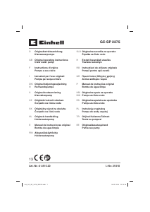 Mode d’emploi Einhell GC-SP 2275 Pompe à eau