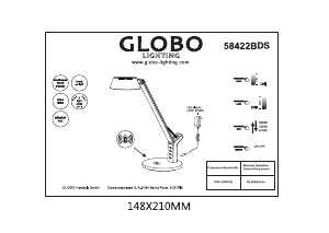 Instrukcja Globo 58422BDS Lampa