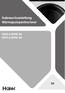 Bedienungsanleitung Haier HD91-A3959E-DE Trockner
