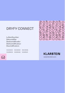 Mode d’emploi Klarstein 10045539 Dryfy Connect Déshumidificateur