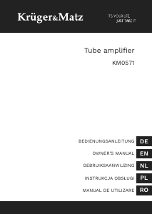 Bedienungsanleitung Krüger and Matz KM0571 Verstärker