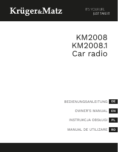 Handleiding Krüger and Matz KM2008.1 Autoradio