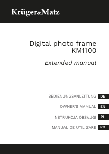Bedienungsanleitung Krüger and Matz KM1100 Digitaler bilderrahmen