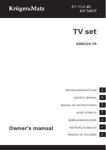 Manual de uso Krüger and Matz KM0224-T4 Televisor de LED