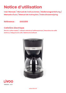 Bedienungsanleitung Livoo DOD200N Kaffeemaschine