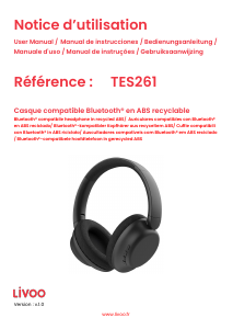 Manual Livoo TES261 Headphone
