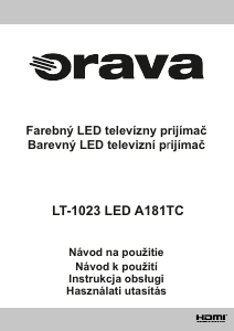 Manuál Orava LT-1023 LED A181TC LED televize