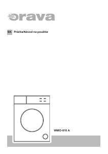 Návod Orava WMO-810 A Práčka