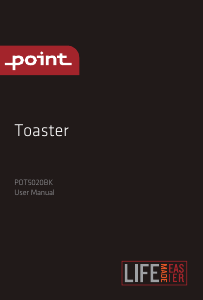 Brugsanvisning Point POT5020BK Brødrister