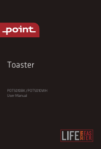 Brugsanvisning Point POT5010WH Brødrister