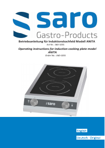 Bedienungsanleitung Saro 360-1055 Anita Kochfeld
