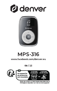Brugsanvisning Denver MPS-316 Mp3 afspiller