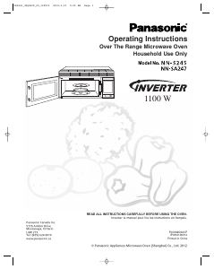 Mode d’emploi Panasonic NN-SA247 Micro-onde
