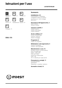 Manual Indesit DSG 573 Máquina de lavar louça