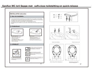 Handleiding Sanifun Seppe WC-bril