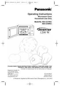 Manual Panasonic NN-SD780S Microwave