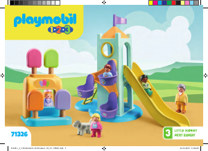 Bedienungsanleitung Playmobil set 71326 1-2-3 JUNIOR: Erlebnisturm mit Eisstand