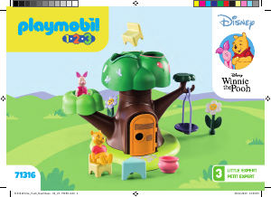 Bedienungsanleitung Playmobil set 71316 1-2-3 Winnies & Ferkels Baumhaus