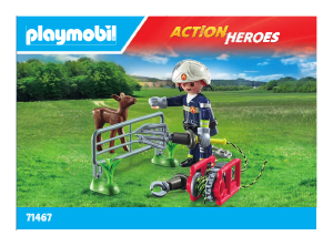 Bruksanvisning Playmobil set 71467 Action Heroes Brandmän djurräddning