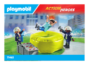 Bruksanvisning Playmobil set 71465 Action Heroes Brandman med luftkudde