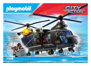 Manuale Playmobil set 71149 City Action Unità Speciale - Elicottero