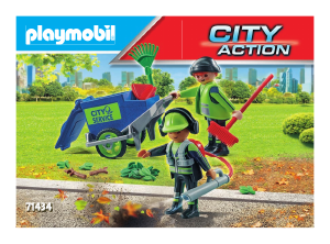 Manual Playmobil set 71434 City Action Set de Figuras limpeza de rua