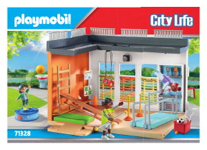 Brugsanvisning Playmobil set 71328 City Life Gymnastiksal som tilbygning