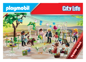 Manual Playmobil set 71365 City Life Wedding reception