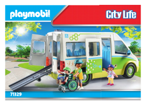 Manual Playmobil set 71329 City Life School bus
