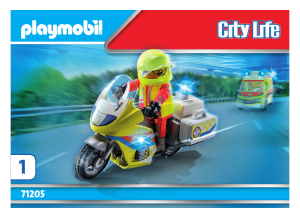 Brugsanvisning Playmobil set 71205 City Life Lægemotorcykel med blinklys