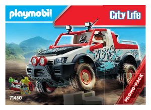 Bedienungsanleitung Playmobil set 71430 City Life Rally-Car