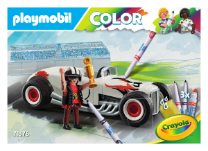 Bruksanvisning Playmobil set 71376 Color PLAYMOBIL Color: Sportbil