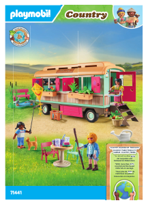 Manual de uso Playmobil set 71441 Country Café tren con huerto