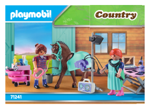 Bedienungsanleitung Playmobil set 71241 Country Tierärztin für Pferde