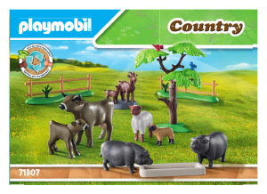 Manual de uso Playmobil set 71307 Country Set Animales