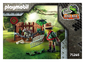 Εγχειρίδιο Playmobil set 71265 Dino Rise Μωρό Σπινόσαυρος και Λαθροκυνηγός