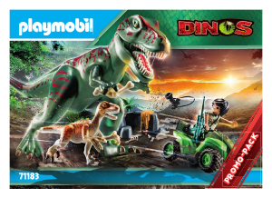 Bedienungsanleitung Playmobil set 71183 Dinos T-Rex Angriff