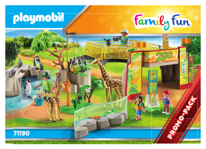 Bedienungsanleitung Playmobil set 71190 Family Fun Mein großer Erlebnis-Zoo