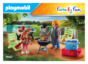 Bedienungsanleitung Playmobil set 71427 Family Fun Gemeinsames Grillen