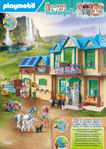 Manuale Playmobil set 71351 Horses of Waterfall Waterfall Ranch