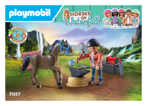 Brugsanvisning Playmobil set 71357 Horses of Waterfall Beslagsmed Ben og Achilles