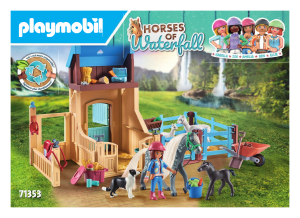 Instrukcja Playmobil set 71353 Horses of Waterfall Amelia i Whisper z boksem stajennym