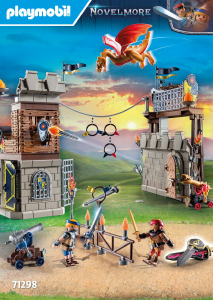 Bedienungsanleitung Playmobil set 71298 Novelmore Novelmore vs. Burnham Raiders - Turnierarena