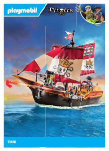 Használati útmutató Playmobil set 71418 Pirates Kalózhajó