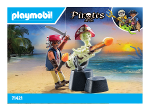 Használati útmutató Playmobil set 71421 Pirates Ágyúmester