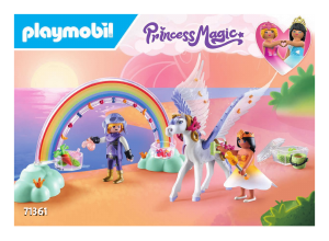 Bruksanvisning Playmobil set 71361 Princess Magic Himmelsk Pegasus med regnbåge