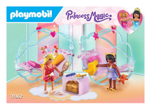 Bruksanvisning Playmobil set 71362 Princess Magic Himmelskt pyjamasparty