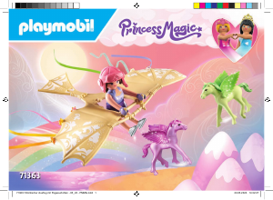 Bruksanvisning Playmobil set 71363 Princess Magic Himmelsk utflykt med Pegasusföl