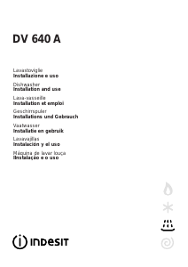 Manual Indesit DV 640 A Máquina de lavar louça