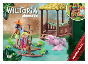 Bedienungsanleitung Playmobil set 71143 Wiltopia Wiltopia - Paddeltour mit den Flussdelfinen
